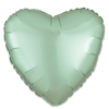 Folieballon hart satin mintgroen (43cm)